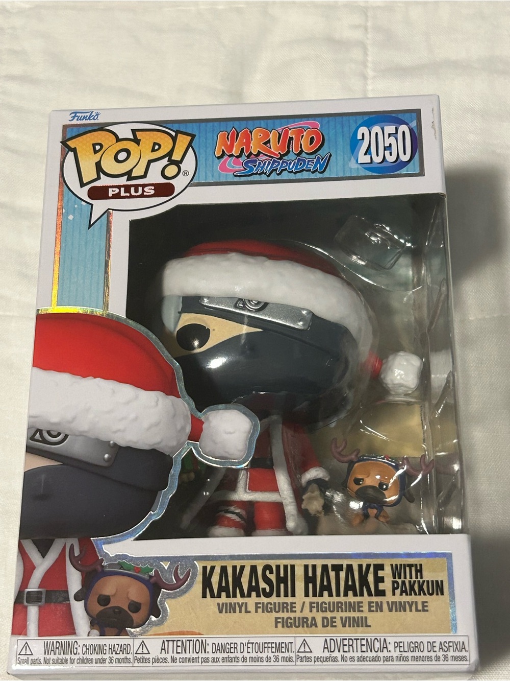 Funko Pop! Plus Kakashi Hatake in Red and White Santa Outfit with Pakkun